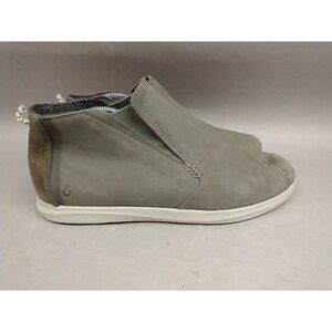Olukai Hawai‘iloa Manu Hope Gray Leather Booties Size 11